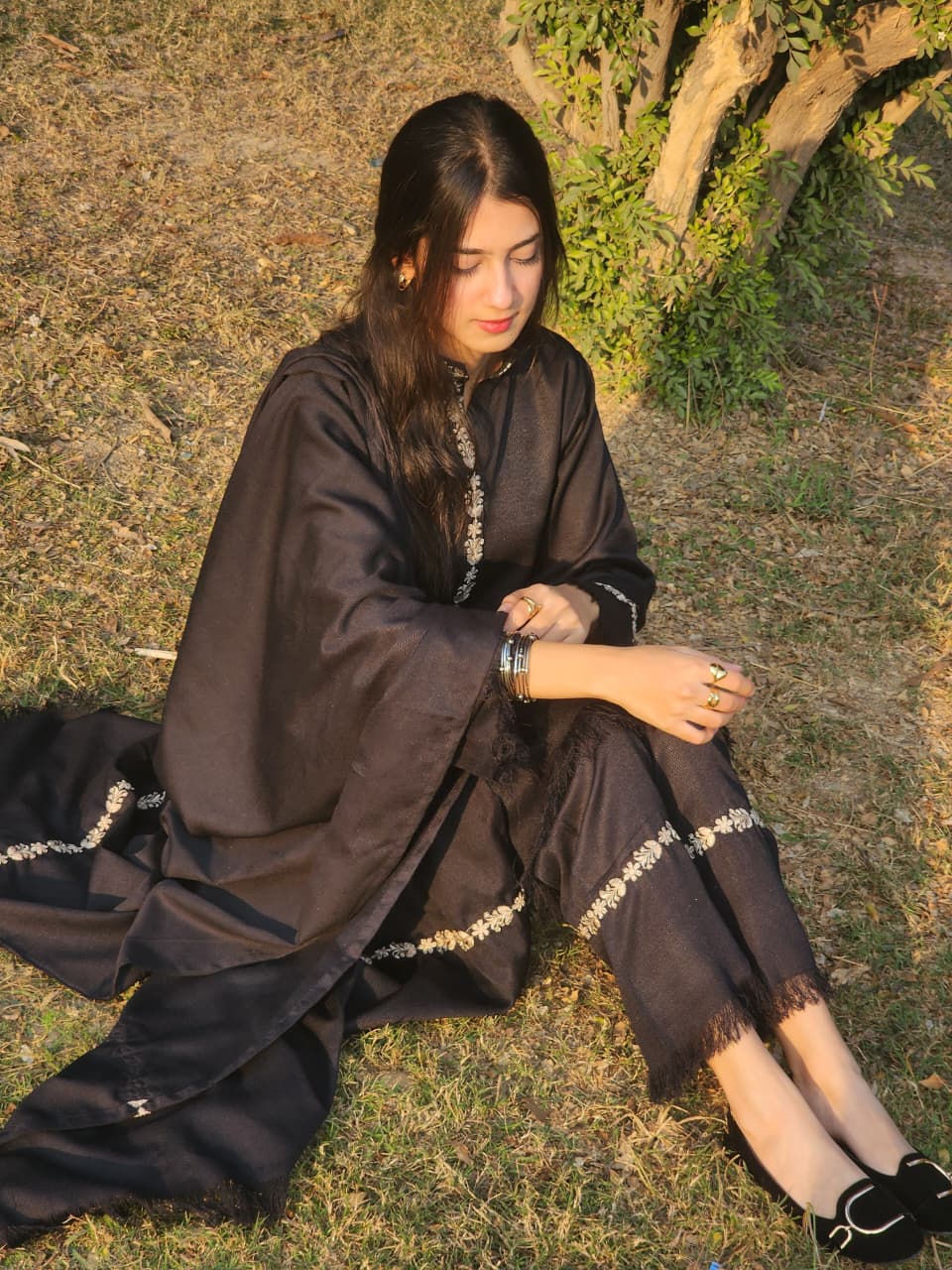 WDR-97 Black Midnight Poly Wool Suit